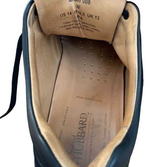 Samuel Hubbard Fast Shoes Mens US 14 EU 48.5 Black Leather Comfort M1300-008 main image 14